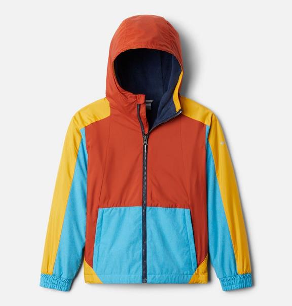 Columbia Point Park Windbreaker Red Blue Yellow For Boys NZ31528 New Zealand